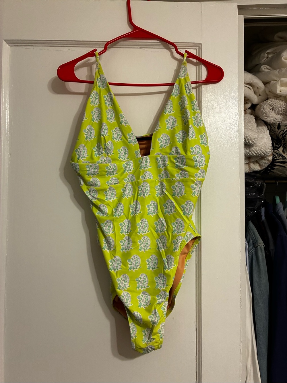 JCREW Yellow Floral One-Piece Swimsuit